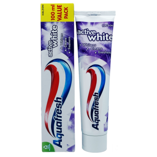 Aquafresh Active White 3 in 1 Whitening Toothpaste with Fluoride 100ml
