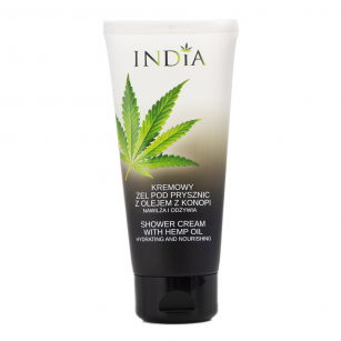 India Cosmetics Creamy Shower Gel with Hemp Oil 200ml