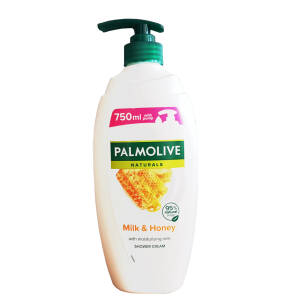 Palmolive Shower Gel Natural Milk And Honey Pump 750ml